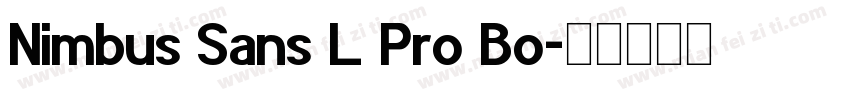 Nimbus Sans L Pro Bo字体转换